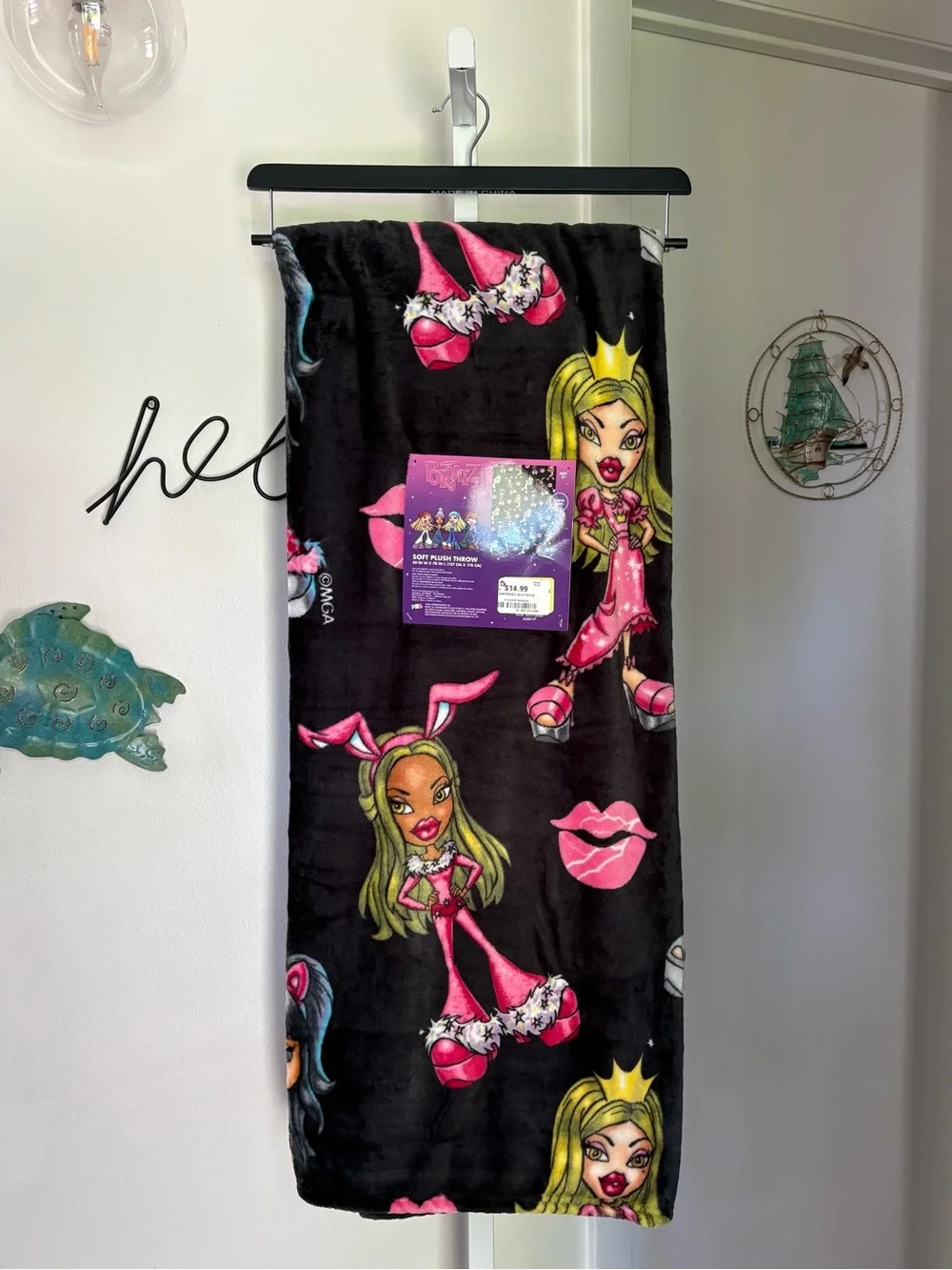NEW Bratz Black Throw Blanket 50”x70” 2026